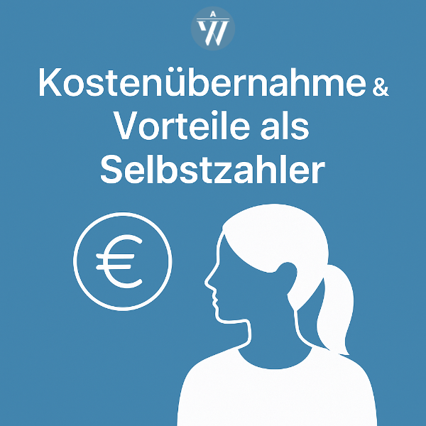 Grafisches Symbol für Flexibilität, Freiheit und Selbstbestimmung als Selbstzahler in der Praxis Willer Augsburg.